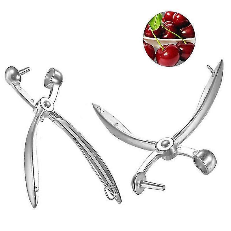 2pcs Cherry Pitcher Olive Pitter Pits Grape Cranberry Extractor Kitchen Tool Creative Kitchen Cherry Corer