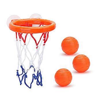 Juguete de baño de baloncesto para niños con 3 bolas Ventosa Dinosaurio de dibujos animados Coordinación mano-ojo Montaje en pared Juego de aro de baloncesto para niños Regalo de cumpleaños para niños