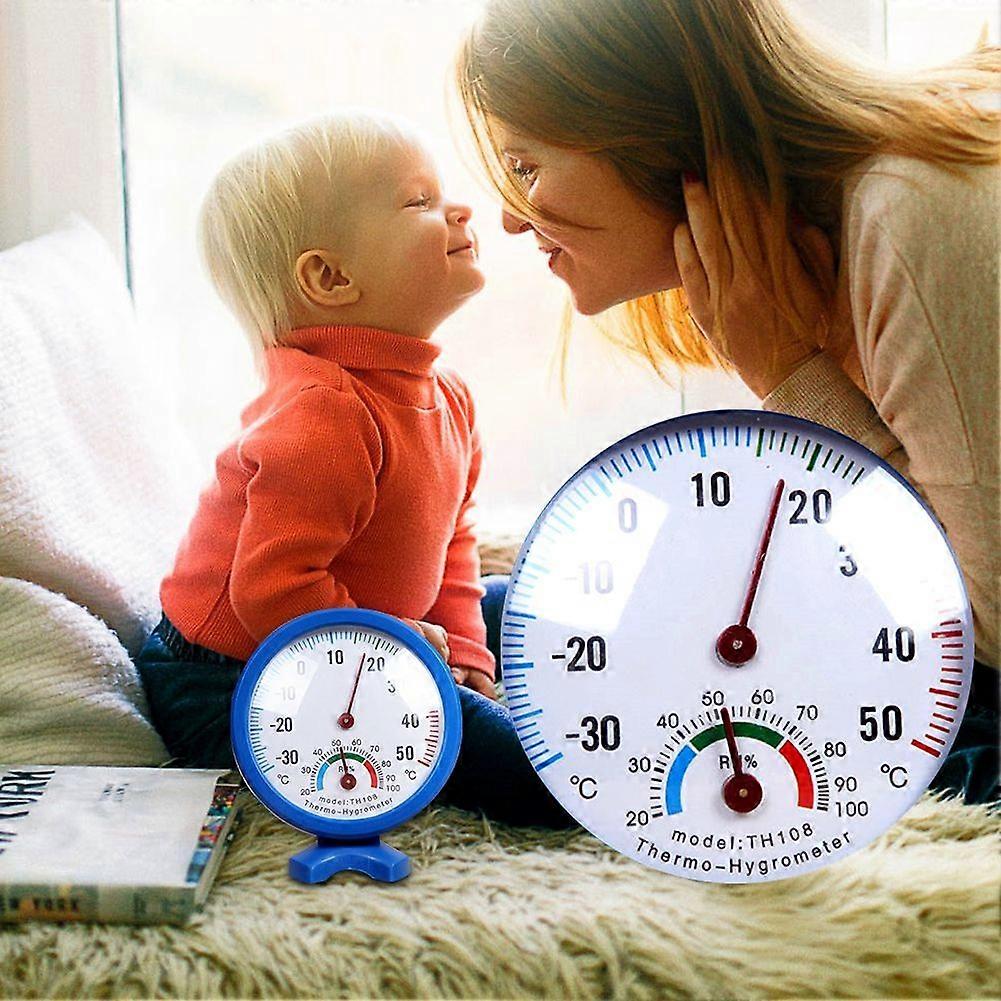 8cm Round Big Dial Thermometer Hygrometer Pointer Temperature Humidity Meter KAESI