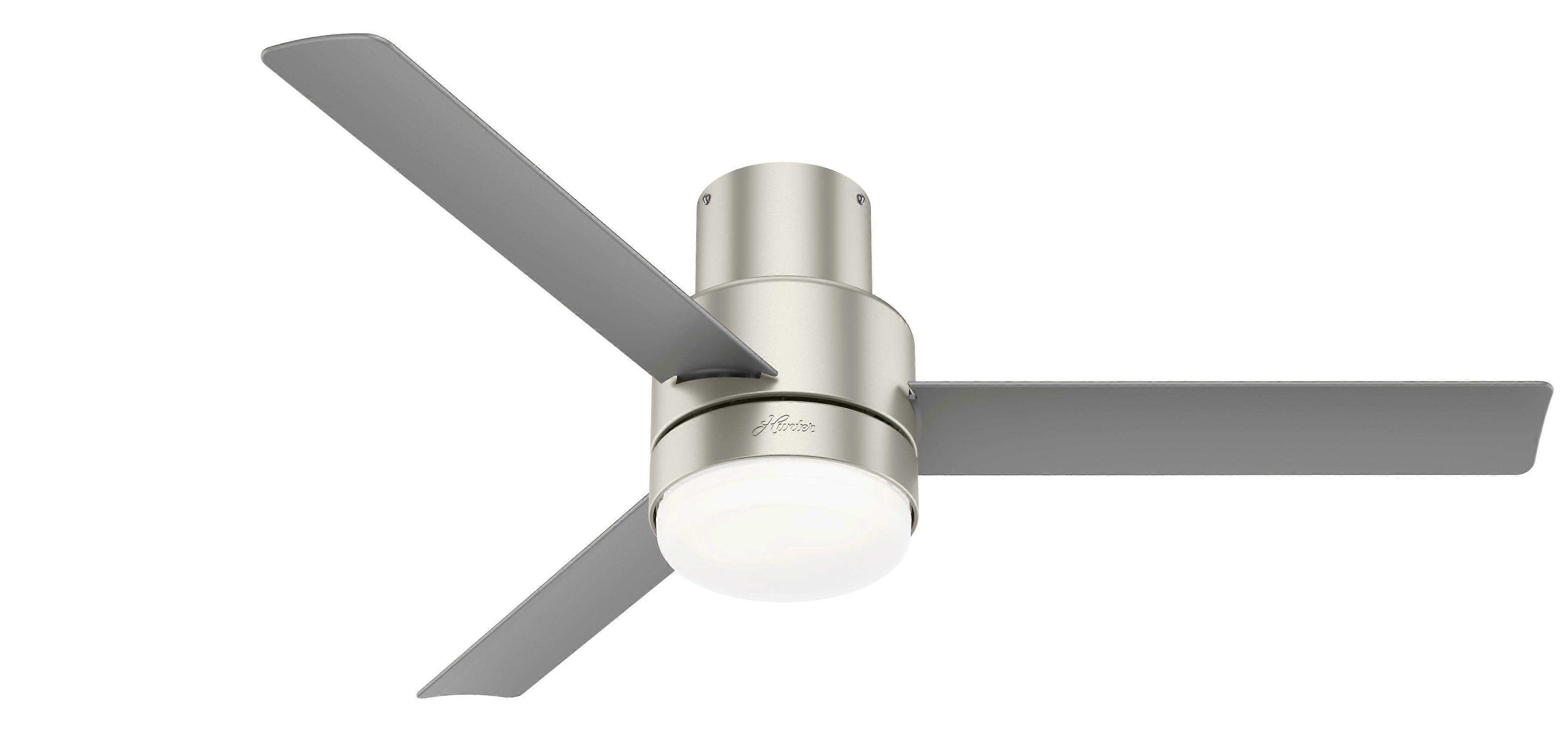 Gilmour Nickel Ceiling Fan with Light