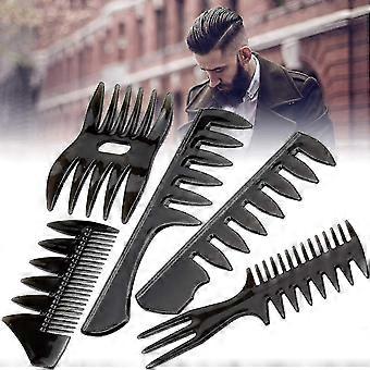 5pcs  Men's Retro Classic Styling Comb Set