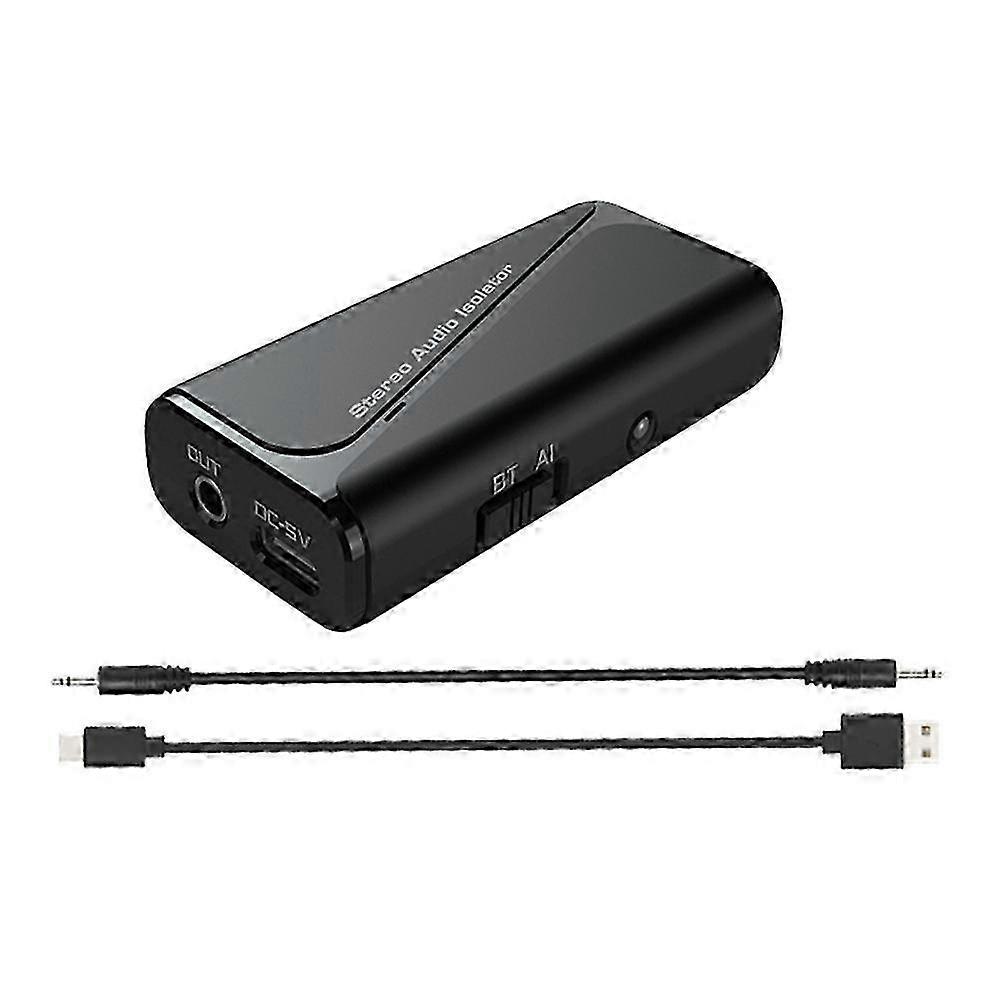 Bluetooth 5.4 Audio Receiver 3.5mm Anti-Interference Ground Loop Noise Filter Isolator