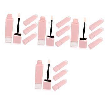 16 nachfüllbare Lippenbalsam-Tuben mit Pinsel, leere DIY-Lippengloss-Behälter für unterwegs