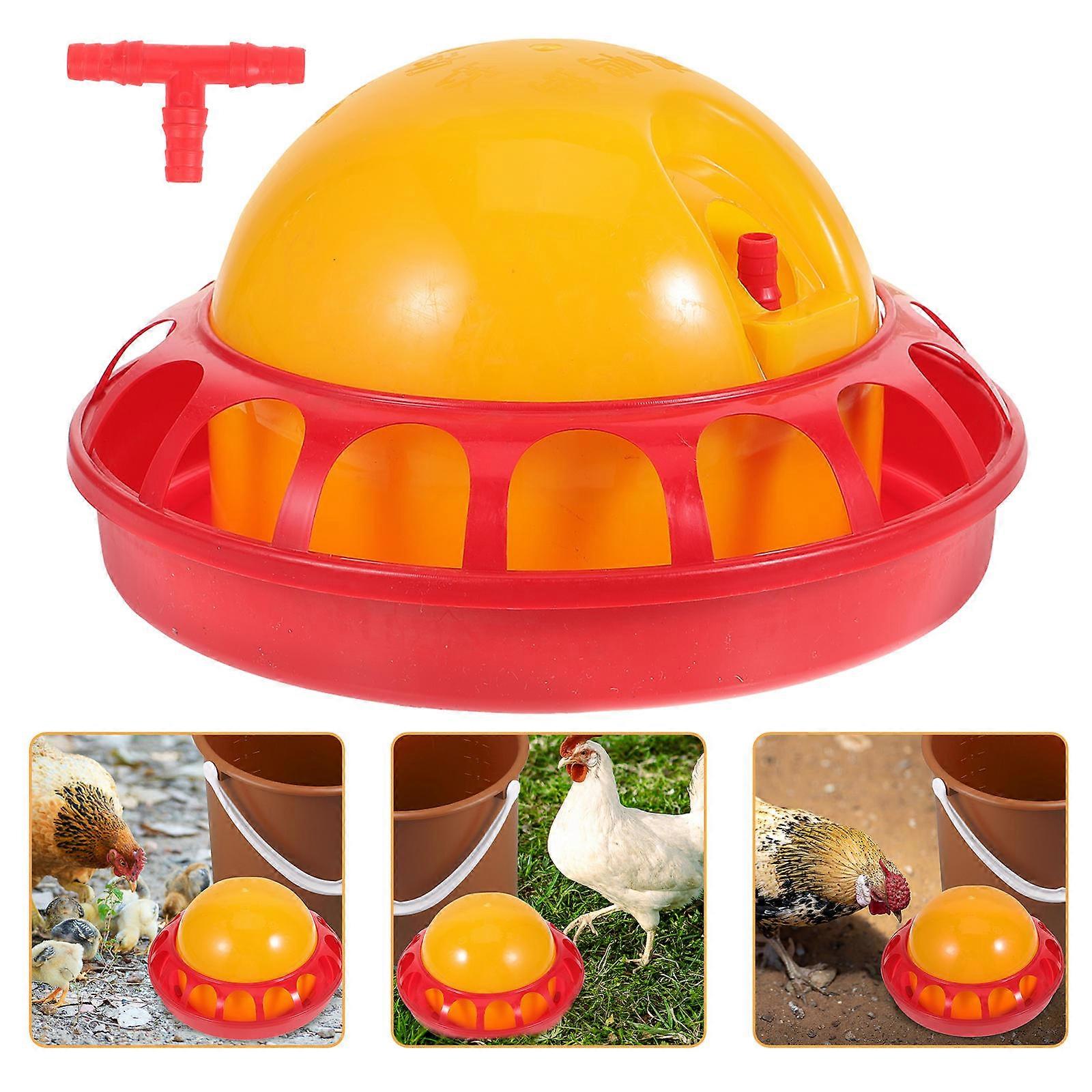 Poultry Water Feeder Automatic Chicken Drinking Tool Plastic Feeder