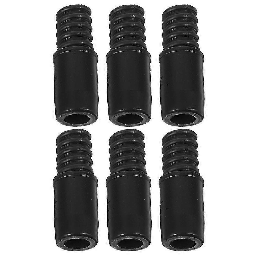 6pcs Replacement Tail Adapter Threaded Tip Replacement Threaded Tip Repair Mop Handle Pole Handle