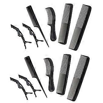 Professional Hairdressing Comb Set with Rat Tail Comb for Hair Styling 1Set