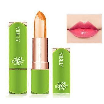 Aloe Vera Lippenbalsam und farbverändernder Gloss 2 in 1, intensive Feuchtigkeitspflege, langanhaltende Lippenpflege 03#