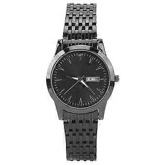 Quartz Men Watch Dual Date Quartz rustfrit stål ur
