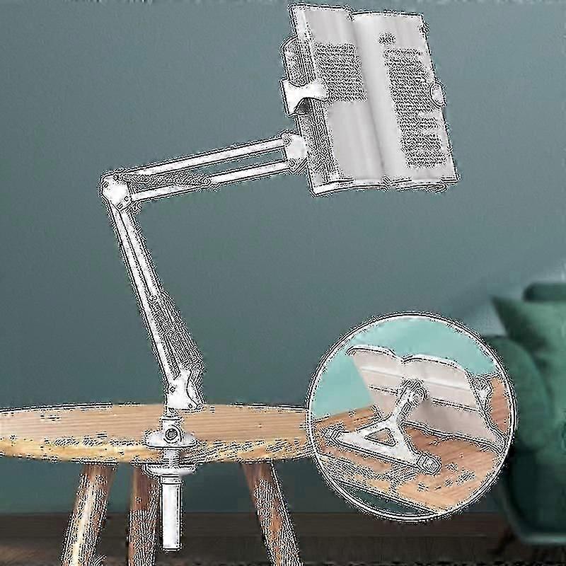 Children's Long Arm Reading Stand Multi-angle Adjustable Foldable Desktop Bookshelf