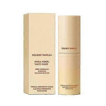 Bálsamo perfumado portátil Golden Vanilla Solid Fragrance Stick, 10,5g, com infusão de extrato vegetal.