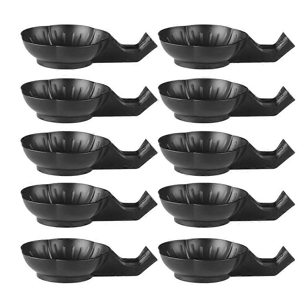 Black Plastic Ink Dish for Calligraphy with 15Pcs Multi Function Ink Plates