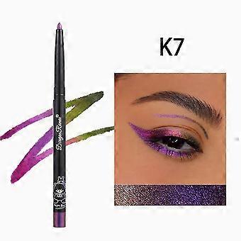 Glitter Colored Eyeliner Gel Pencil,Chameleon Metallic Shimmer Green Gel Eyeliner Pen,Longlasting Waterproof Eye Liner Eyeshadow Stick