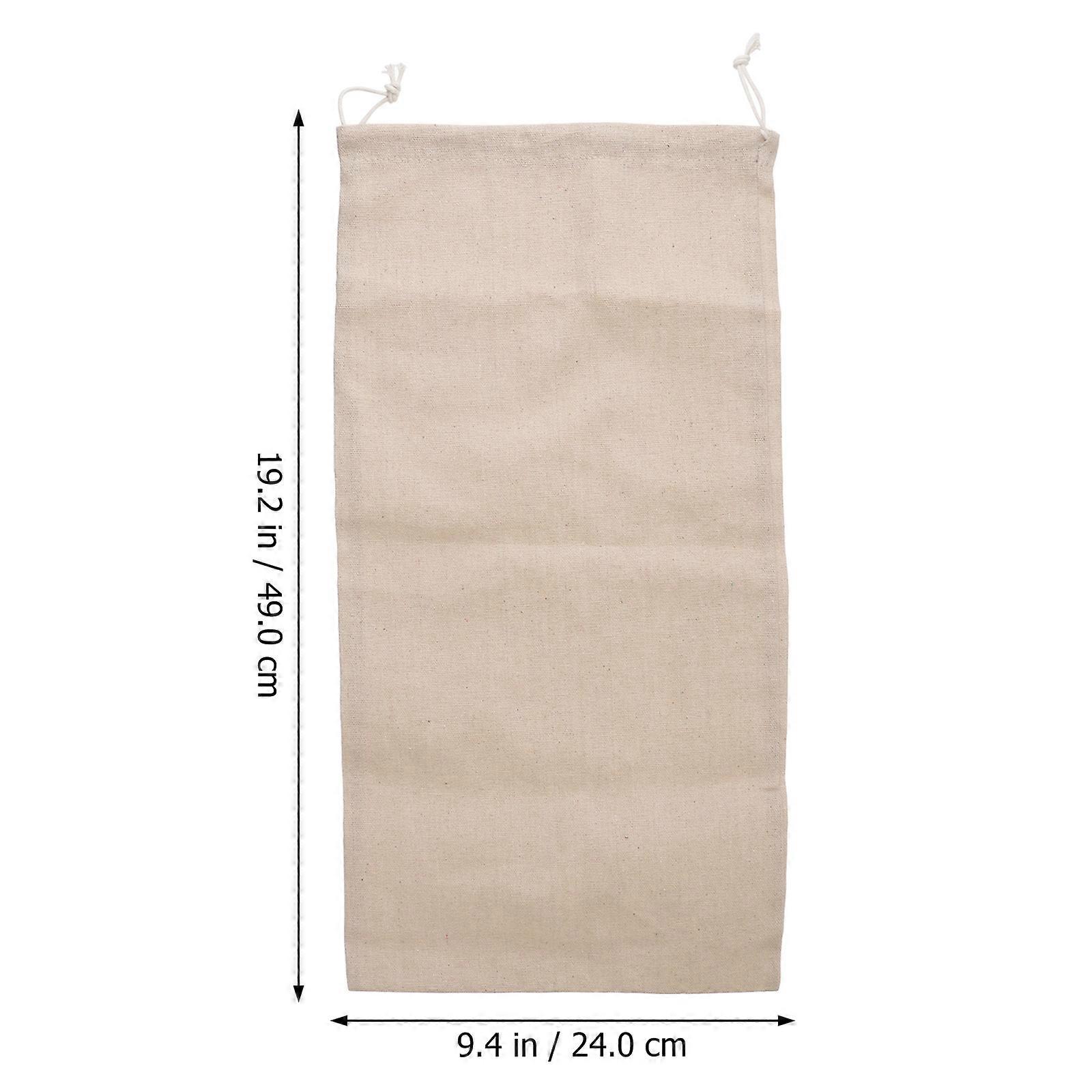 Cotton Bread Storage Pouch Drawstring Bag for Storage Use 1Pcs