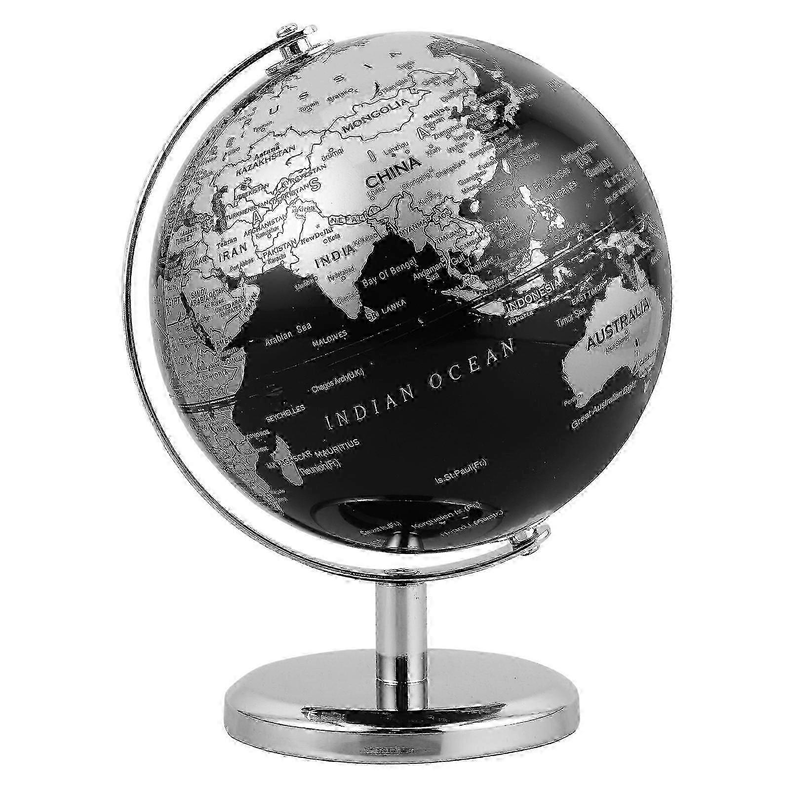 Rotatable Vintage-Style Metal Globe