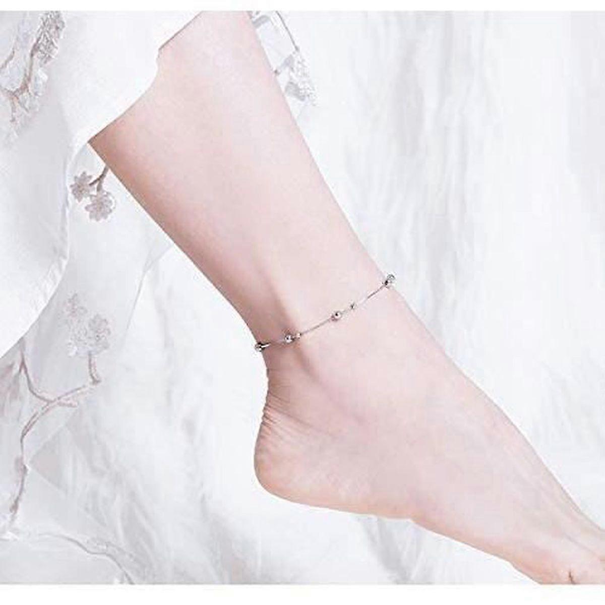 Rose gold anklet chain (handcrafted) Adjustable size