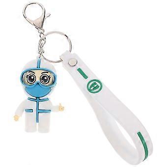 Chaveiro de plástico com pingente de chave para presente de enfermeira, várias cores.