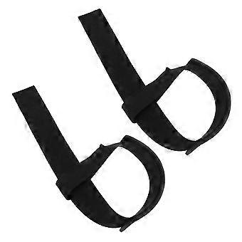 Wrist Accessory Practical Weight Lifting Straps for Sports 2Pcs Black