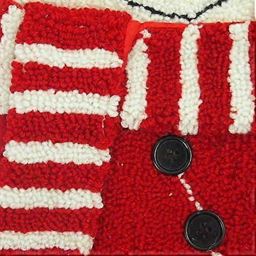 20" Handmade Hooked 3D Snowman Christmas Stocking