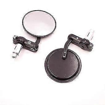 2pcs/pair Motorcycle Rearview Mirror Scooter Motocross Rearview Mirrors 360 Rotation Adjustable Riding Round Ellipse Mirror