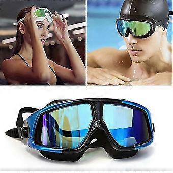 Swimming Goggles Anti Fog UV Protection for Adults Adjustable Silicone Strap No Leak Wide View