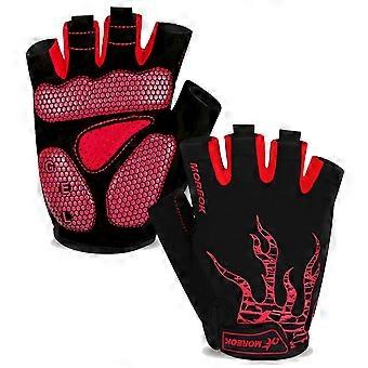 Gants de cyclisme pour hommes et femmes Gants de cyclisme respirants demi-doigt 5mm SBR Gel Gants de cyclisme antidérapants absorbant les chocs Vélo de montagne extérieur Glov