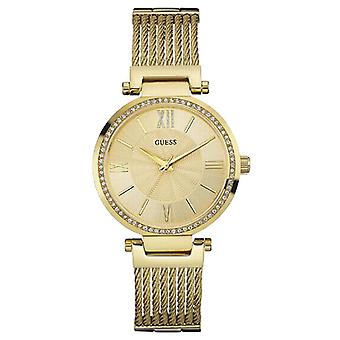 Guess- soho Women's Analog Quartz watch with gold-plated stainless steel bracelet W0638L2