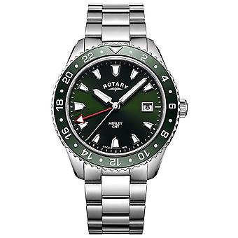 Henley Quartz Analog Men's Watch with Stainless Steel Bracelet GB05108/24