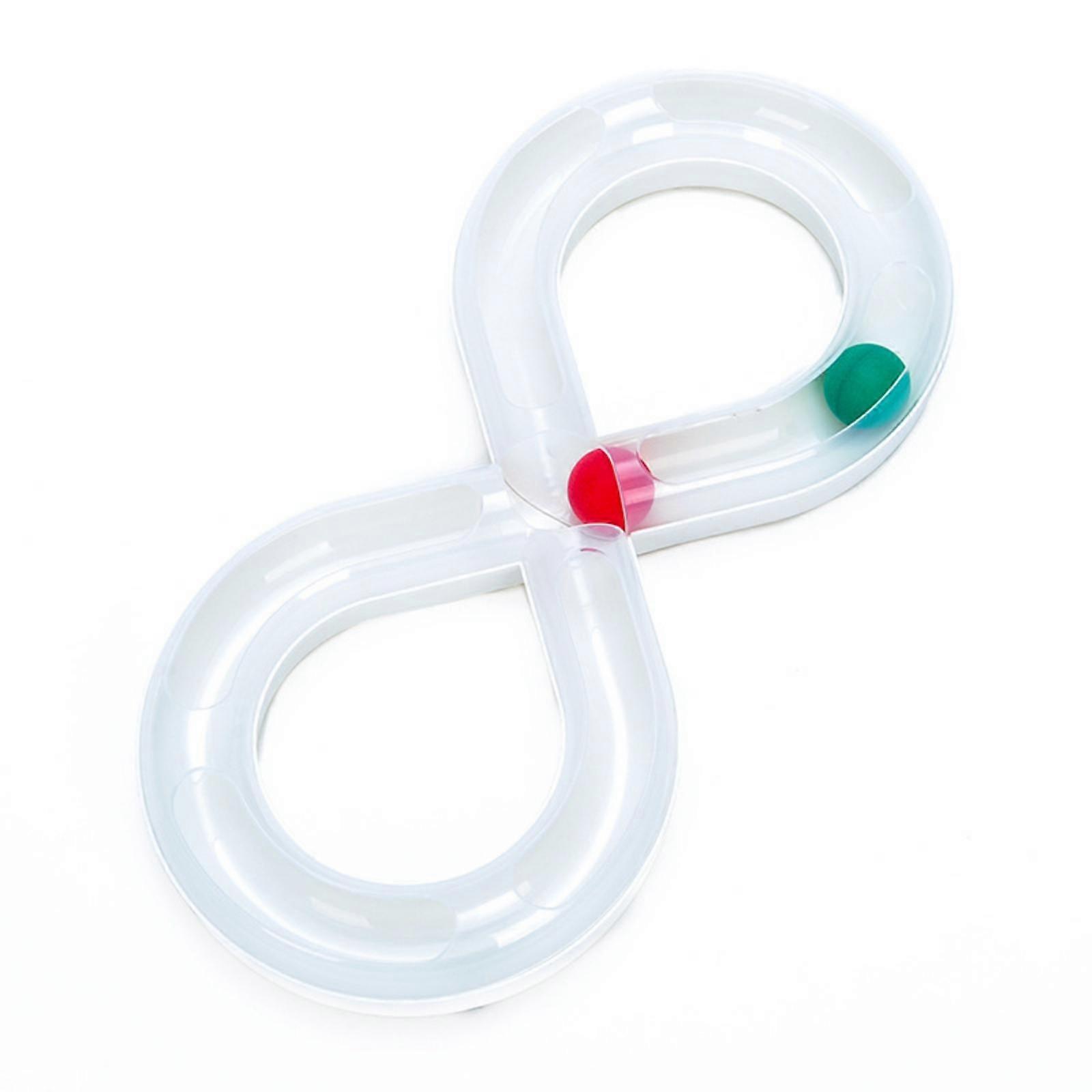 Cat Track Toy Continuous-Loop-Shaped Double-Loop Cat Toy Enclosed Channels