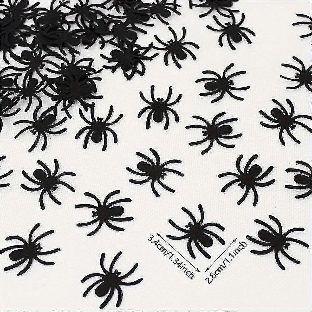 Black Paper Spider Confetti 100pcs