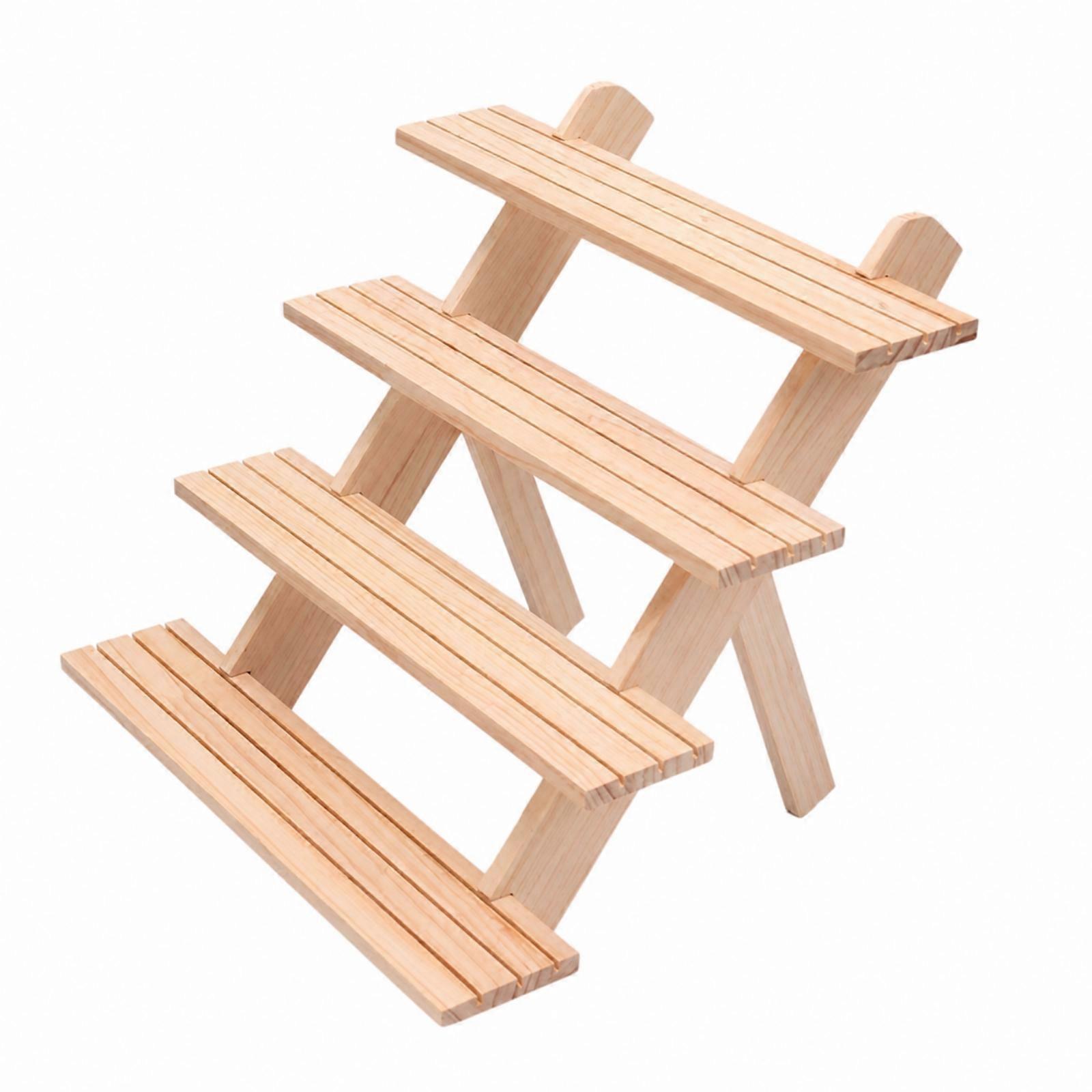 Stepped Display Stand Long-Lasting Step Ladder Riser Wobblehands-Free