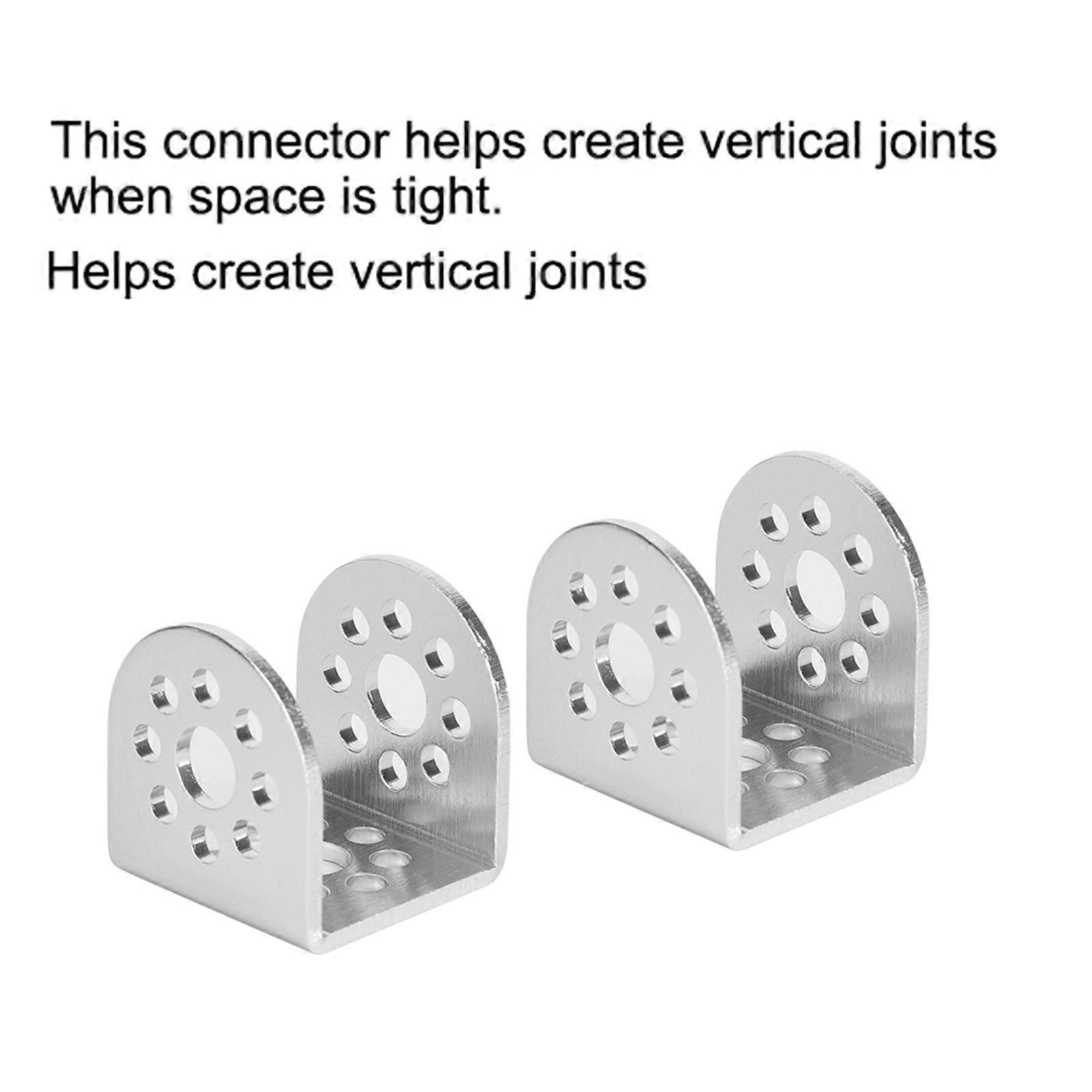2 pcs C Type Connection Bracket Robot Part Fit for Tetrixrobotics Pitsco Connection Bracket