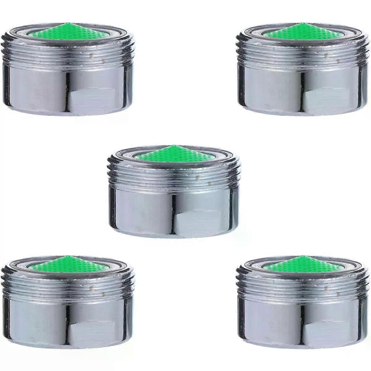 5pcs Copper Faucet Bubbler Filter Nozzle, 22mm Outer Thread Mesh