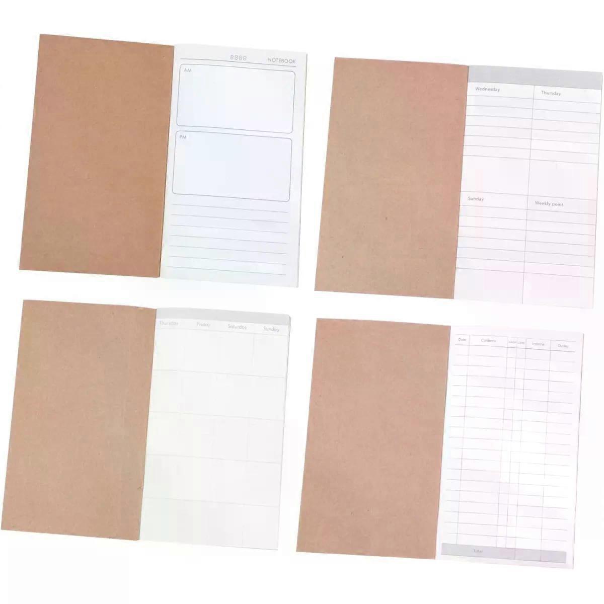 Notebook Loose Leaf Refill Set of 4 Paper Insert Sheets