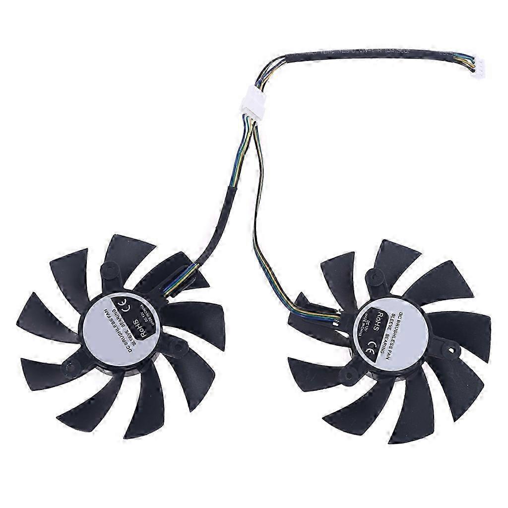 DC 12V 4-Pin GPU Cooling Fan Pair