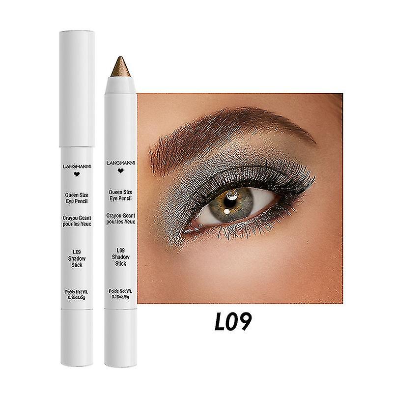 Øjenskygge Stick, Creme Øjenskygge Blyant farveblyant, Shiny Shadow Stick Vandtæt Langtidsholdbar Røgfyldt Øjenskygge Pen