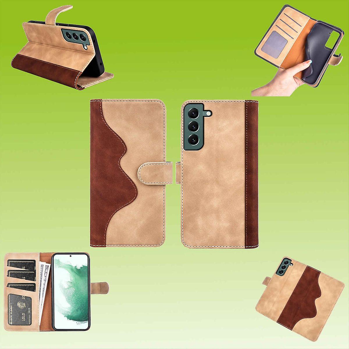 For Samsung Galaxy S23 Design Mobile Phone Bag Wallet Premium Brown Protective Case Case Cover Cases New Accessories