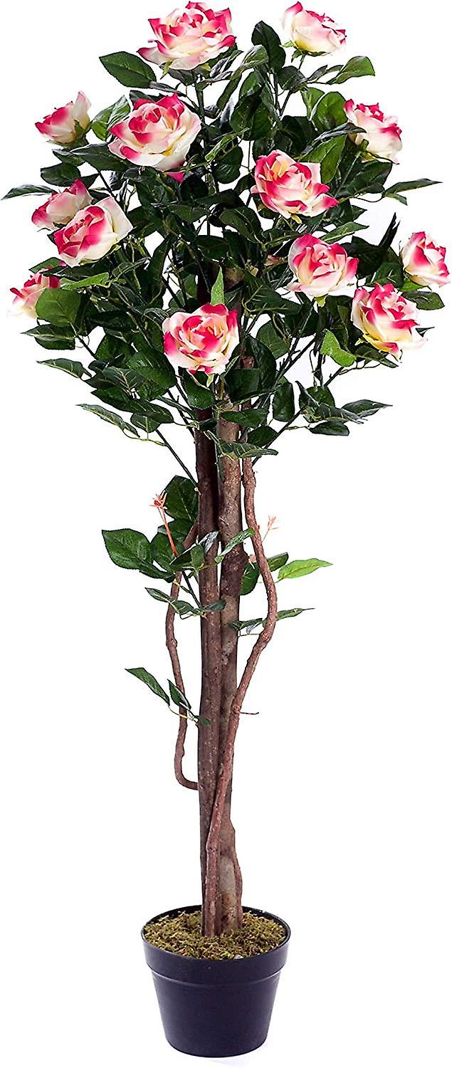 Meilleur rosier artificiel multicolore de 4 pieds / 120cm