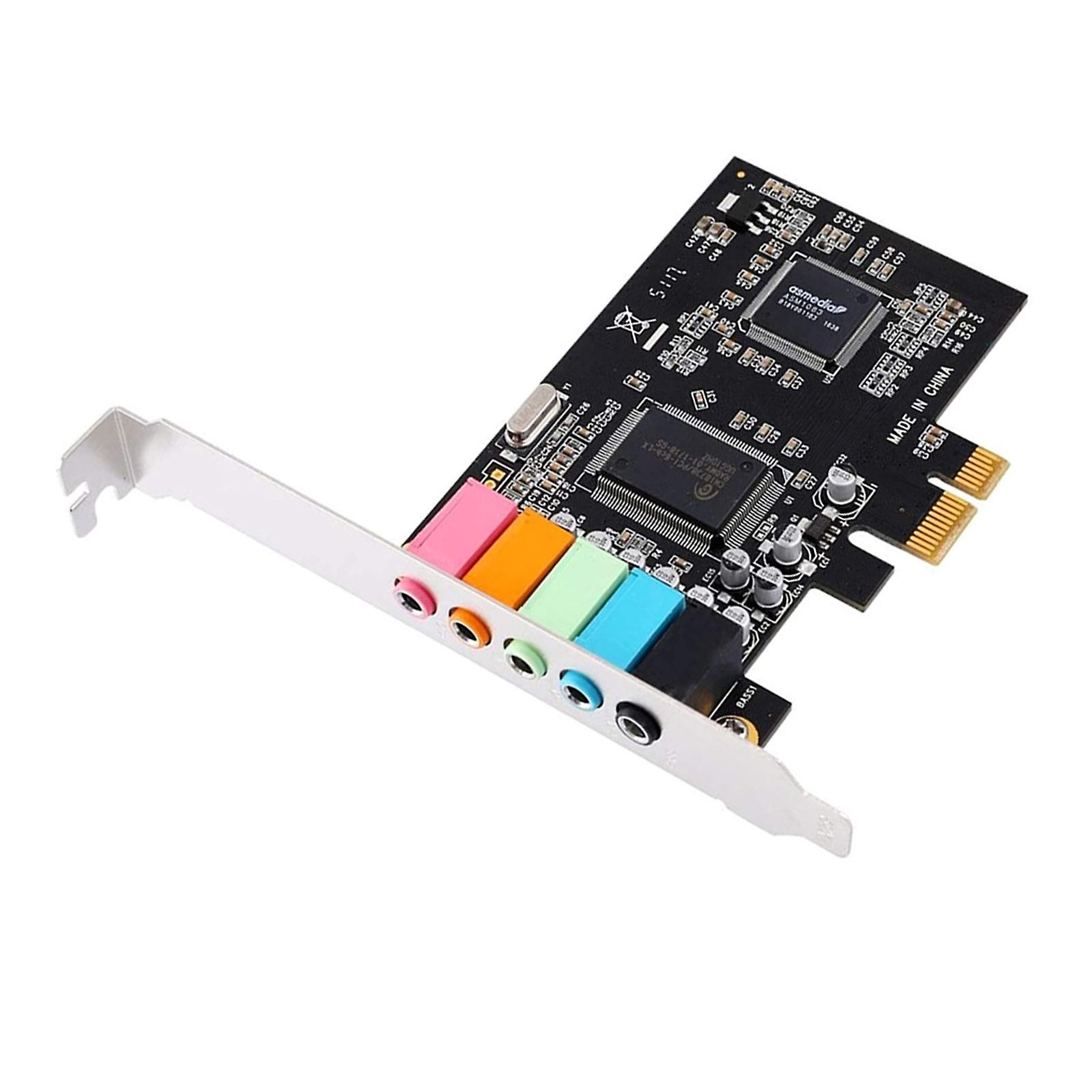 3D ستيريو PCI-e بطاقة الصوت 32/64 بت PCI لشريحة CMI8738 بطاقة الصوت للكمبيوتر السريع