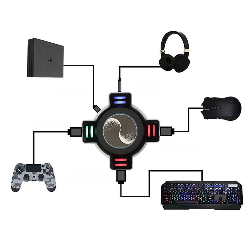 Game Hub Keyboard And Mouse Adapter Controller Converter Adapter For Switch / Ps4  / Xbox / Ps3 / Xsx Keyboard Adapter
