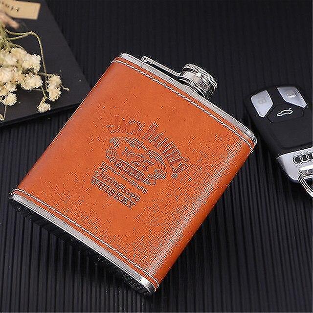 Wine Red Stainless Steel Alcohol Funnel Hip Flask Set