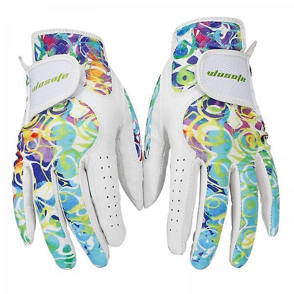 2x1Ζευγάρι ανθεκτικά γάντια γκολφ Premium δερμάτινα πλενόμενα επαγγελματικά όλα τα μεγέθη 21