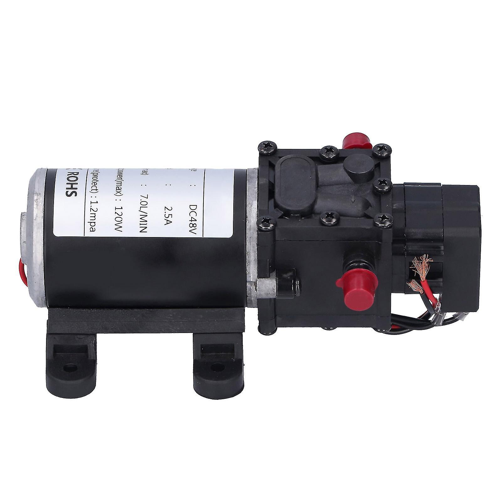 Dc48v 120w Dc Pompe à membrane intelligente 7.0l / min Pompe haute pression d’atomisation automatique
