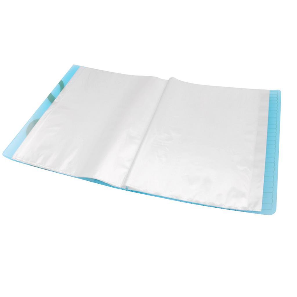 Music Sheet File Paper Documents Storage Folder Holder Plastic A4 Size Blue