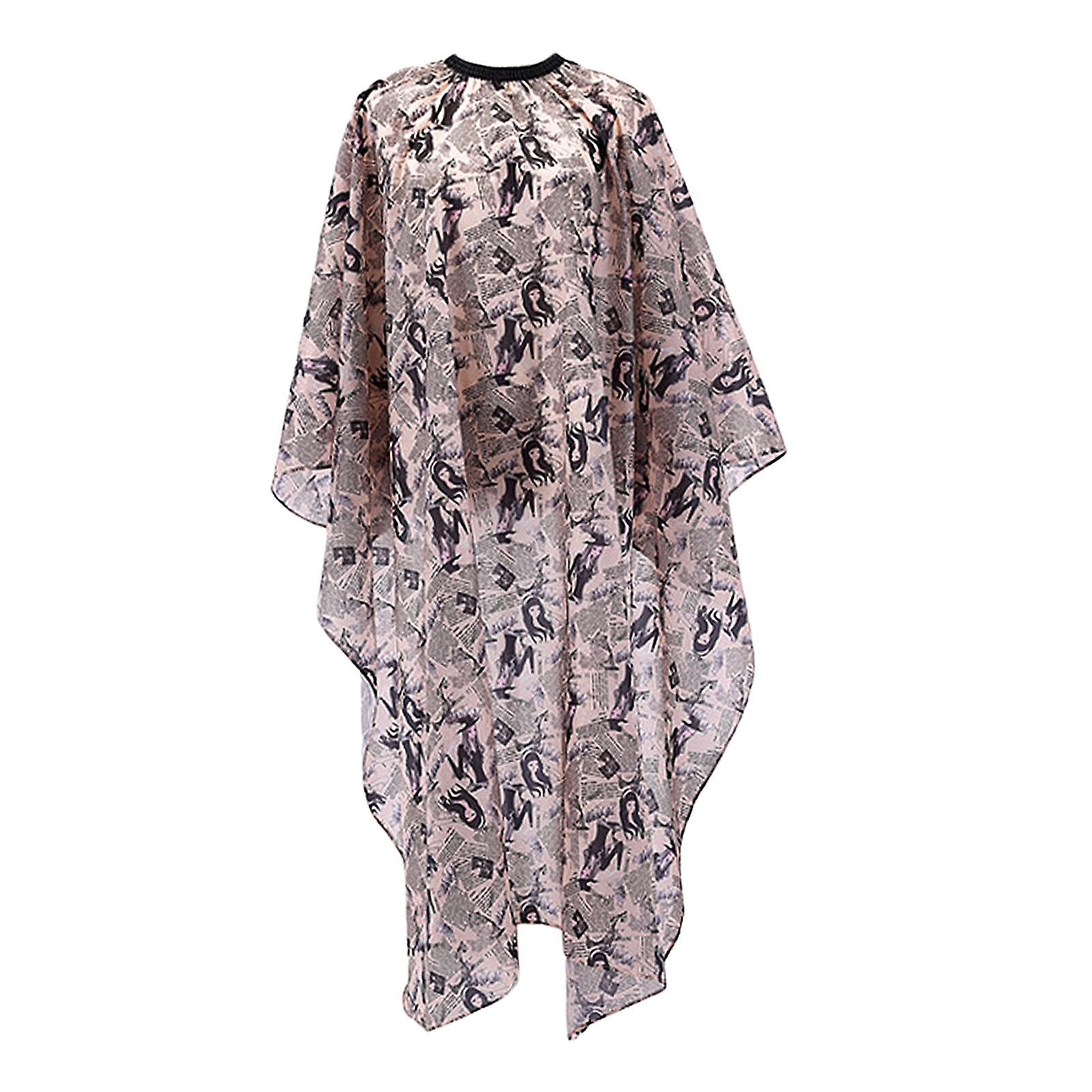 Retro Hair Cutting Polyester Cape with Closure Snap Barber Styling Cape