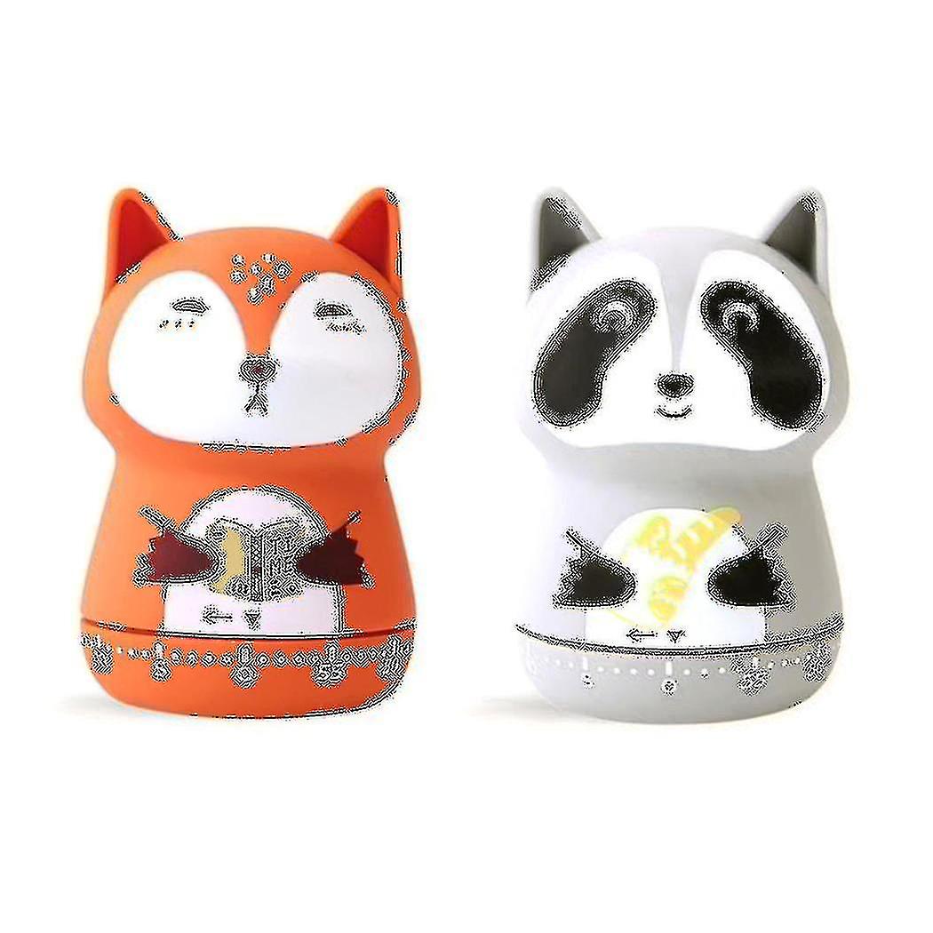 Cute Kitchen Timer,mechanical Timer , 60 Animal Timer For Cooking/reading/do Sports (red&gray)