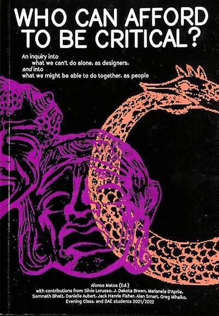 Who Can Afford To Be Critical Paperback