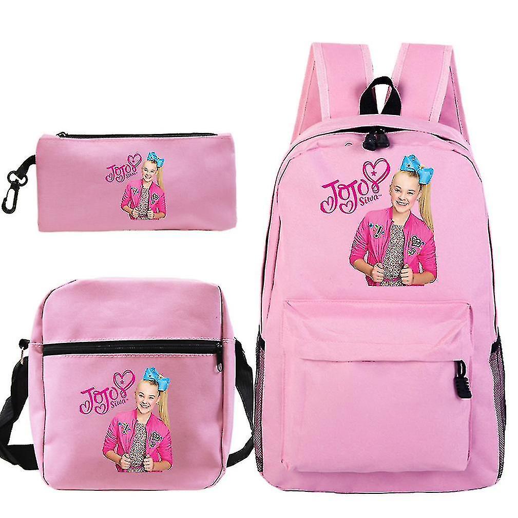 3pcs/set Jojo Siwa School Bag Printed Satchel Backpack With Pencil Bag  Messenger Bag, image size:1009x1009