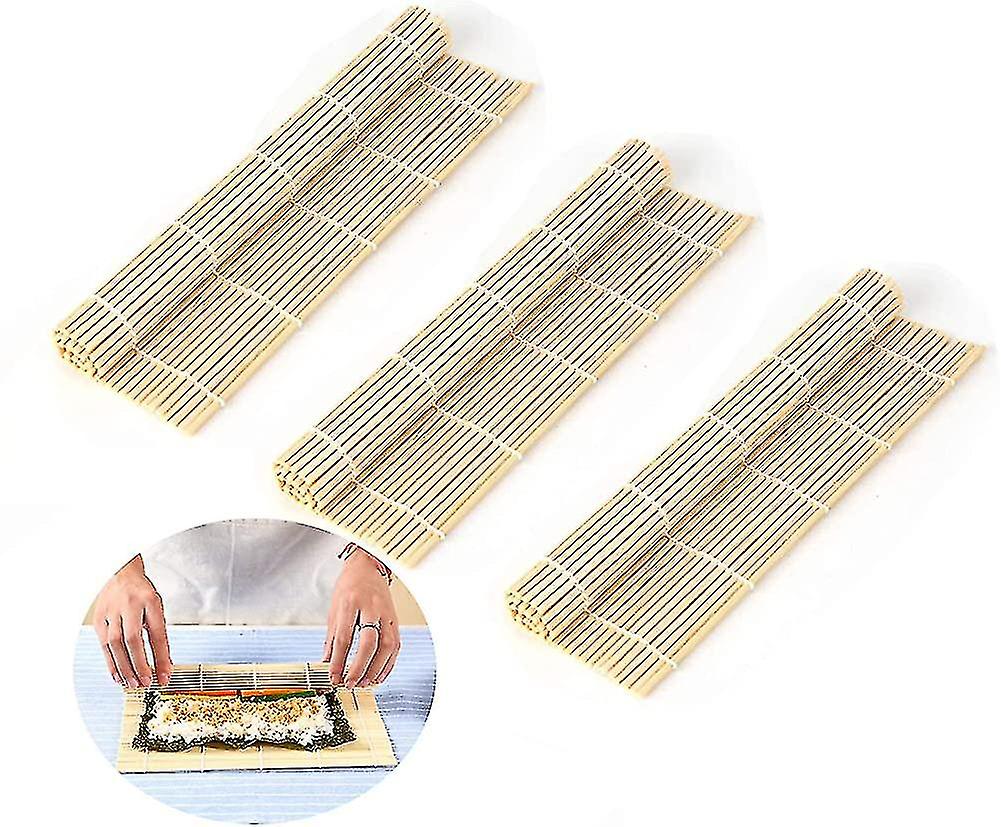 Sushi Mat,3 Pcs , Of Bamboo With Finishing, For Ng