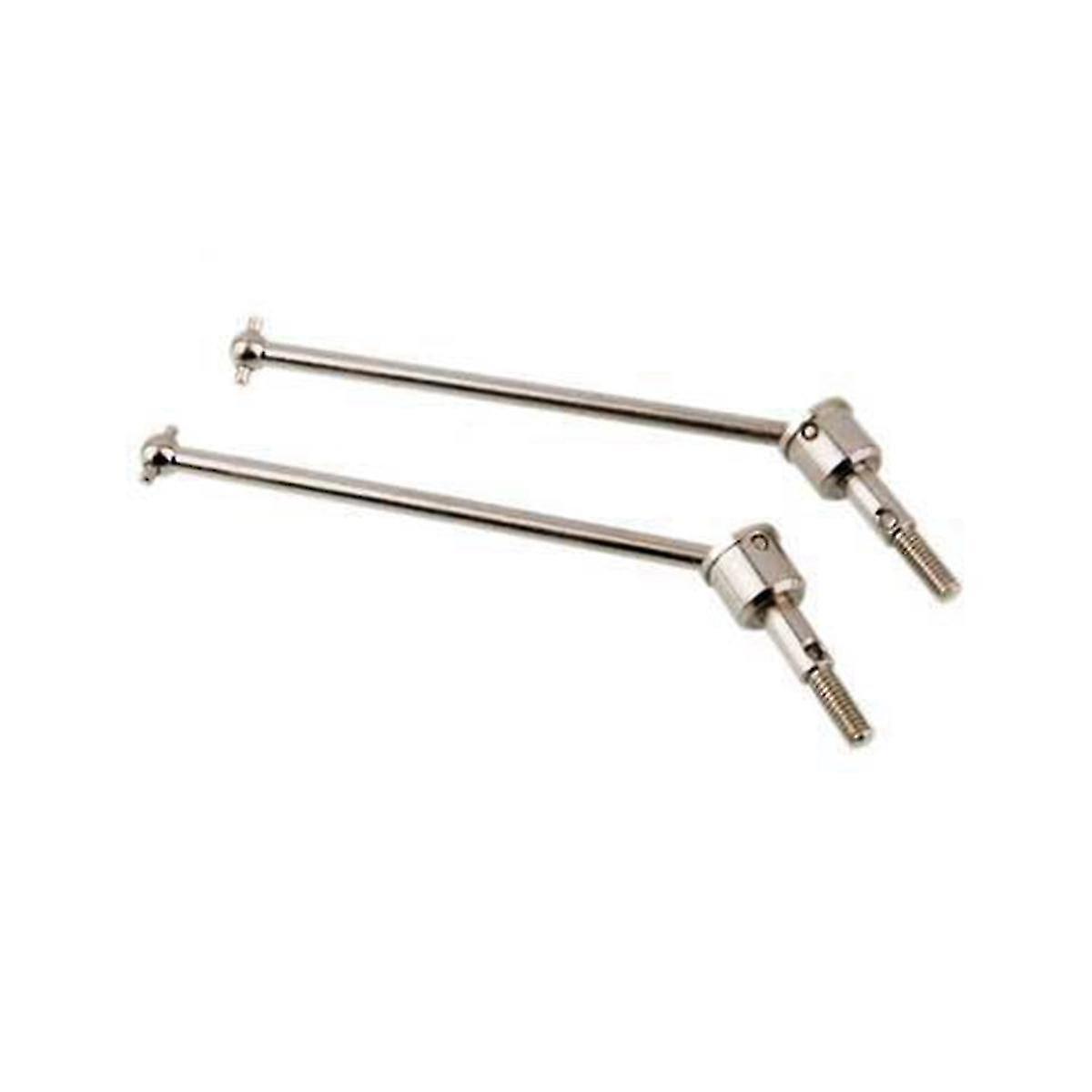 2 Pcs For 94166 94177 1/10 Off-road Vehicle Upgrade Universal Rotating Shaft,silver