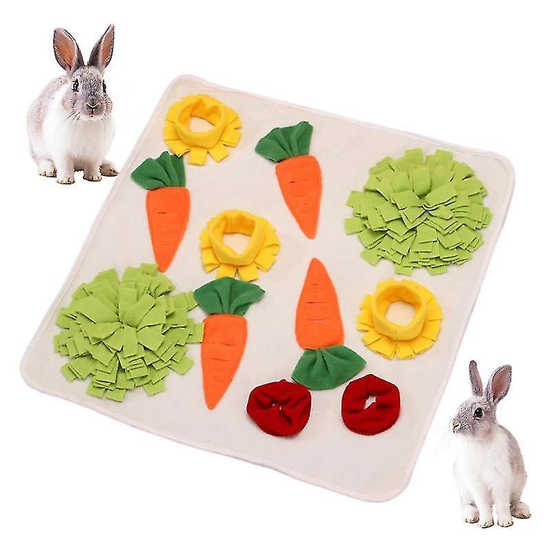 Pet Foraging Mat Interactive Feed And Foraging Mat For Rabbits Pet Sniffing Pad With Non-slip Bottom Suitable For Ferrets